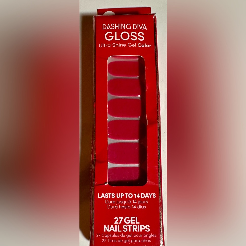 Gloss Ultra Shine 27 Gel Color Nail Strips - Red